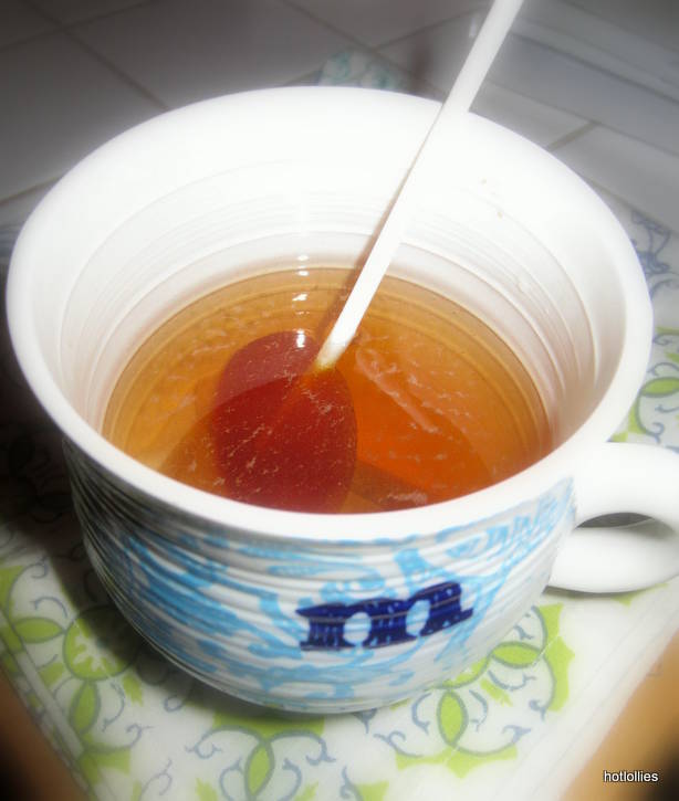 Lollipop tea stirrer