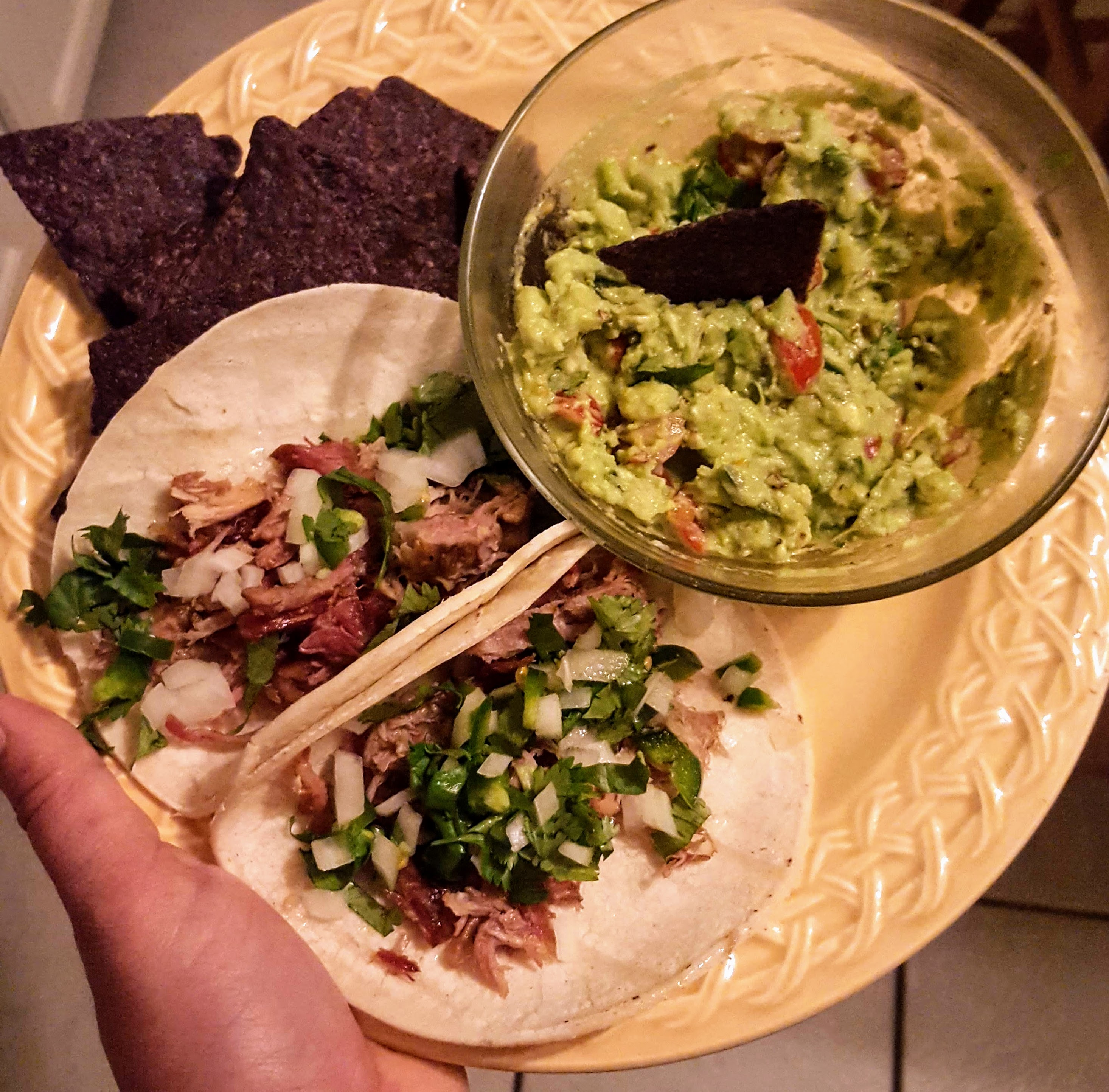 tacos on plate