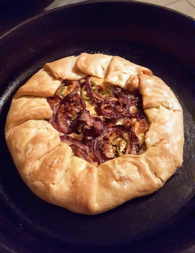 baked spicy tomato galette