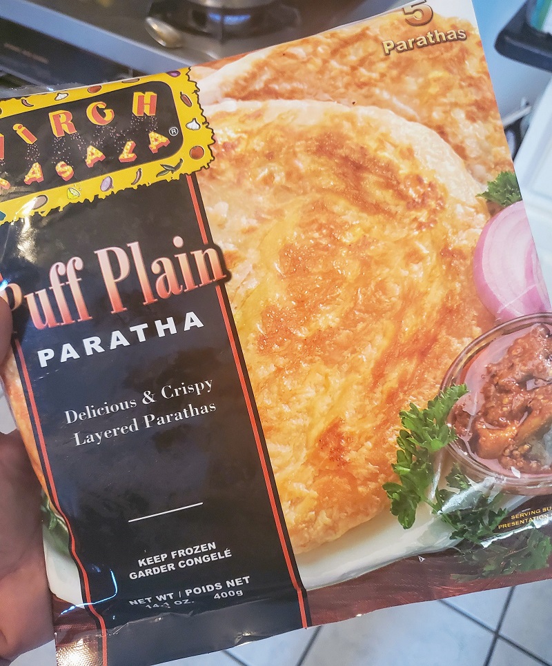 package of Mirch Masala paratha flatbread
